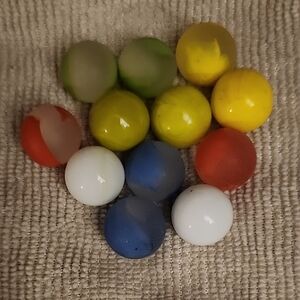 Colorful Glass Marbles Set
